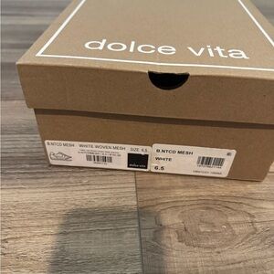 Dolce Vita White Mesh Sneakers